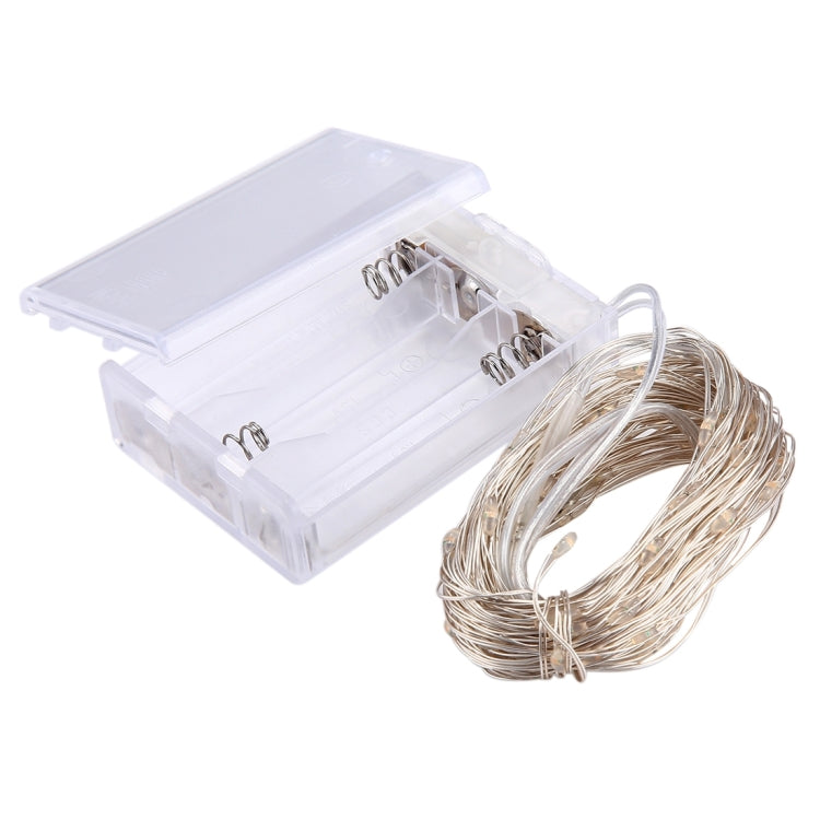 100個LED SMD 0603 x 単三電池ボックス フェアリーランプ 装飾ライト、DC 5V、10m 赤色ライト、10m 白色ライト、10m 暖白色、10m 黄色ライト、10m 青色ライト、10m カラフルライト、10m ピンクライト、10m 緑色ライト、10m 紫色ライト