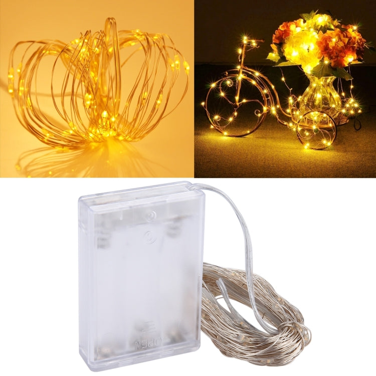 100個LED SMD 0603 x 単三電池ボックス フェアリーランプ 装飾ライト、DC 5V、10m 赤色ライト、10m 白色ライト、10m 暖白色、10m 黄色ライト、10m 青色ライト、10m カラフルライト、10m ピンクライト、10m 緑色ライト、10m 紫色ライト