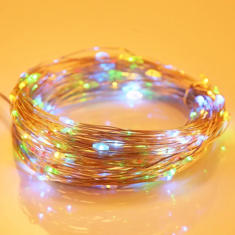 100個LED SMD 0603 フェアリーランプ 装飾ライト、20m カラフルライト