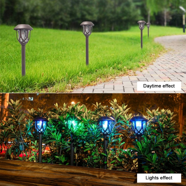 ソーラーエネルギーコーヒー屋外芝生ランプ IP65防水 LED装飾ガーデンライト