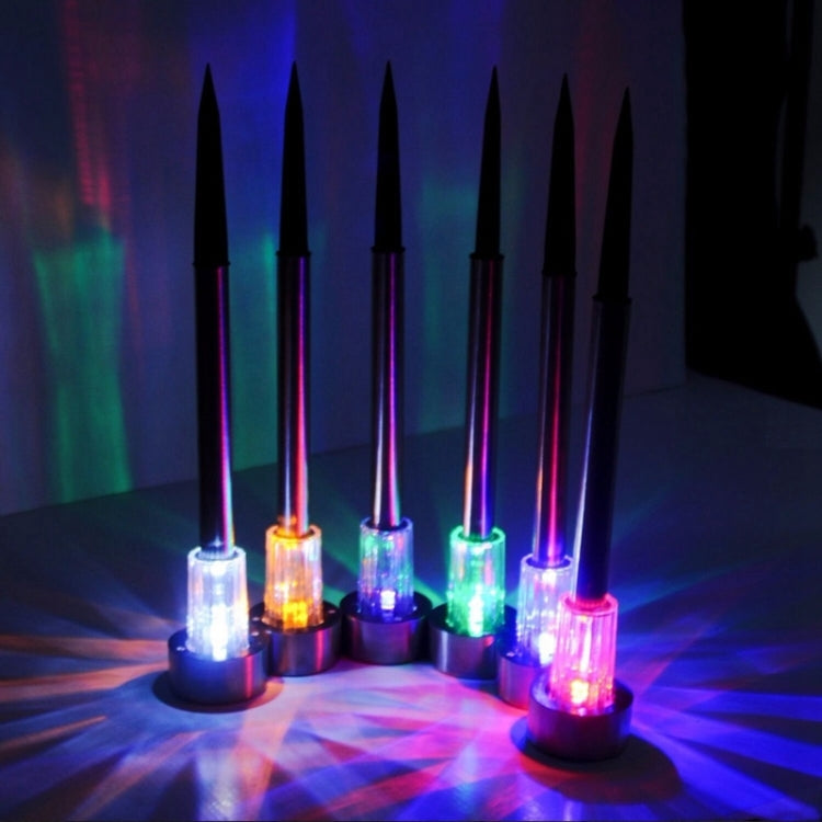 10個セット ソーラーエネルギー屋外芝生ランプ ステンレス製 IP65防水 LED装飾ガーデンライト
