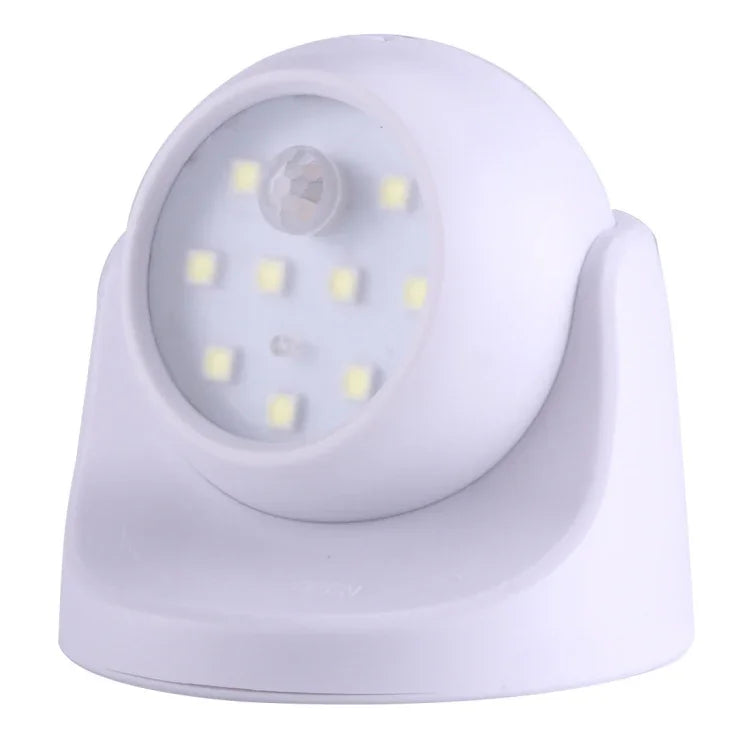 9LED 240ルーメン 6000K 360度回転 ワイヤレスモーションセンサー ワードローブライト／ナイトライト／壁掛けランプ 寝室、リビング、浴室、通路用