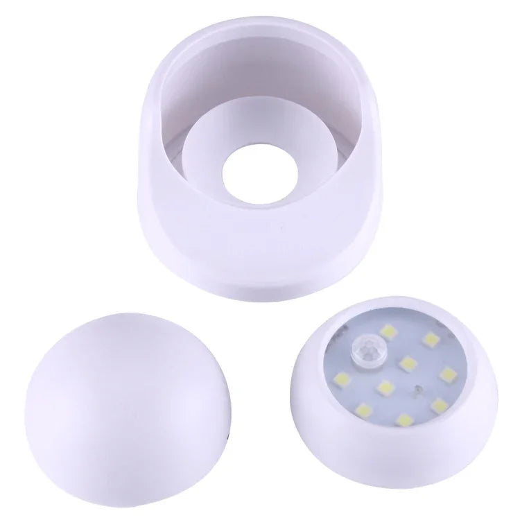 9LED 240ルーメン 6000K 360度回転 ワイヤレスモーションセンサー ワードローブライト／ナイトライト／壁掛けランプ 寝室、リビング、浴室、通路用