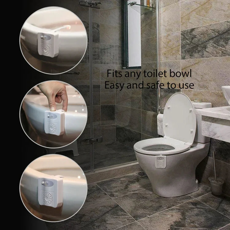 家庭用トイレバスルームシートナイトライト、DC 5V、PIRモーションUV殺菌ライト