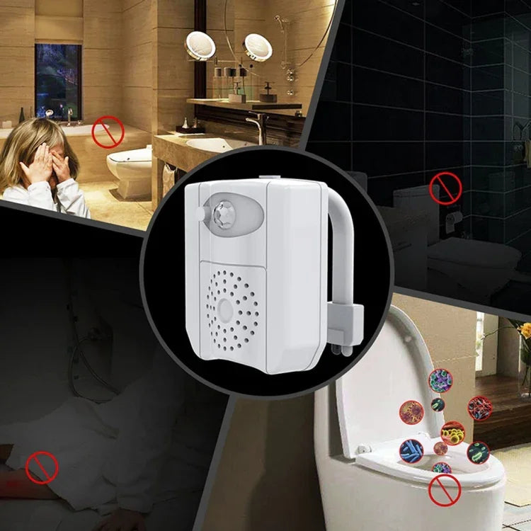 家庭用トイレバスルームシートナイトライト、DC 5V、PIRモーションUV殺菌ライト