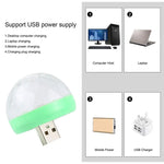 4W RGB USB LED クリスタルマジックボール ステージライト 8ピンアダプター付き