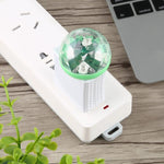 4W RGB USB LED クリスタルマジックボール ステージライト 8ピンアダプター付き