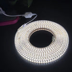 10m SMD 2835 1200 LEDs ストリップライト、AC 220V-240V、EUプラグ、10m