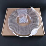 10m SMD 2835 1200 LEDs ストリップライト、AC 220V-240V、EUプラグ、10m