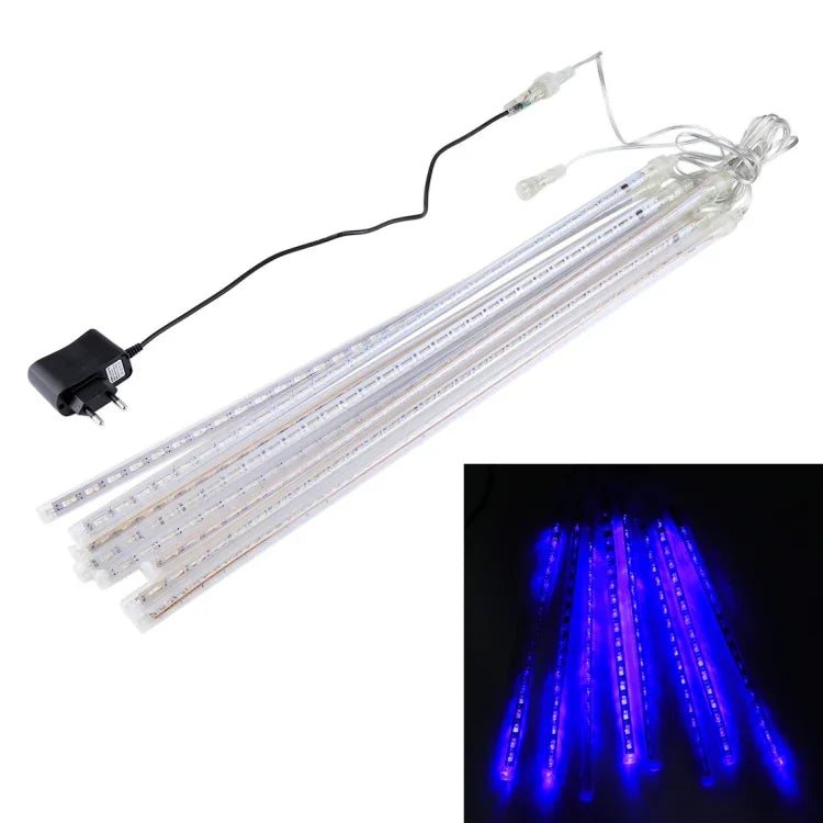 LED装飾ライト、チューブ直径：1.2cm、AC 100-240V、US、EUプラグ選択可、8本 50cm/ブルー、8本 50cm/カラフル、8本 50cm/ホワイト