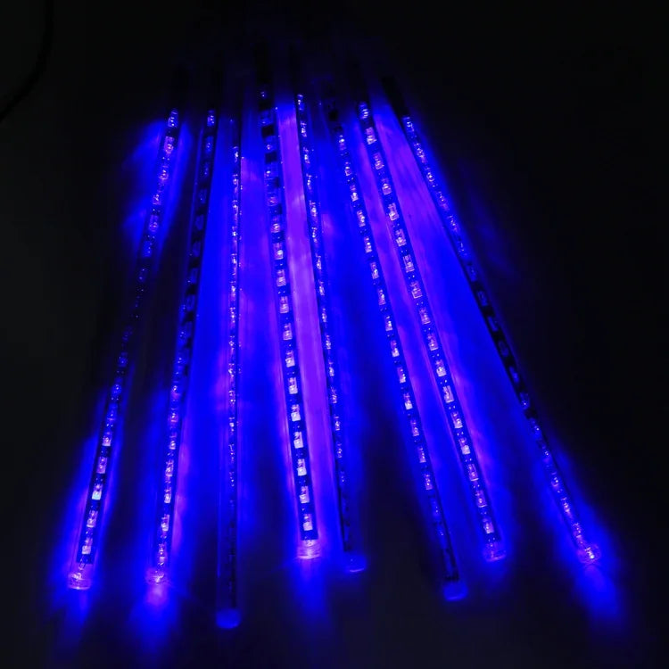 LED装飾ライト、チューブ直径：1.2cm、AC 100-240V、US、EUプラグ選択可、8本 50cm/ブルー、8本 50cm/カラフル、8本 50cm/ホワイト