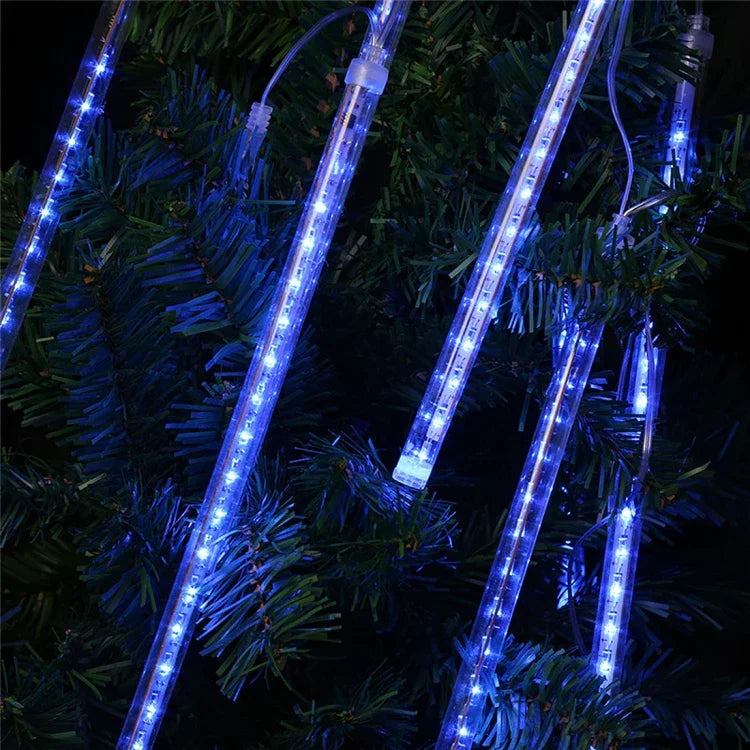 LED装飾ライト、チューブ直径：1.2cm、AC 100-240V、US、EUプラグ選択可、8本 50cm/ブルー、8本 50cm/カラフル、8本 50cm/ホワイト