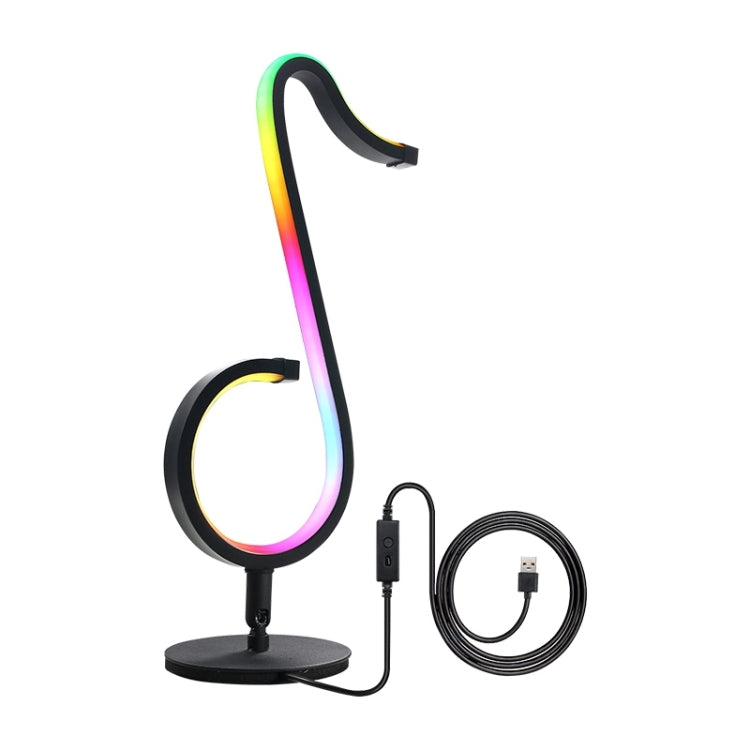 ホームRGB幻想色音符ライトデスクランプ