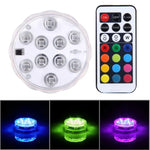 10LED シリンダー型 リモコン操作可能、リモコン操作範囲（開けた場所）：24-30フィート、10LED