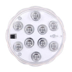 10LED シリンダー型 リモコン操作可能、リモコン操作範囲（開けた場所）：24-30フィート、10LED