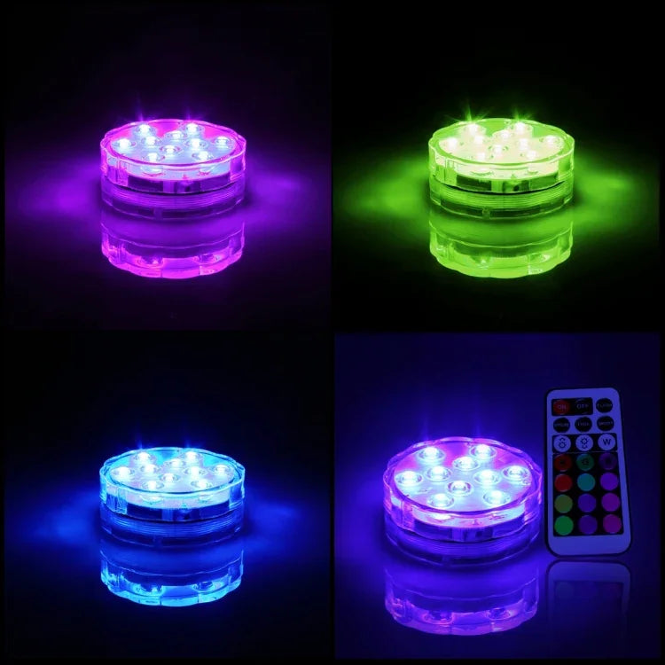 10LED シリンダー型 リモコン操作可能、リモコン操作範囲（開けた場所）：24-30フィート、10LED