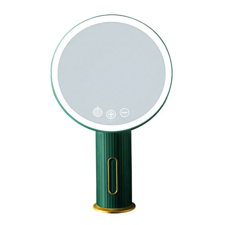 スマート LED デスクトップ メイクアップミラー フィルライト付き、ホワイトライト、ホワイトライト
