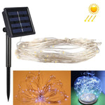 20m 200灯 LED SMD 0603 ソーラーパネル シルバー線ストリングライト フェアリーランプ装飾ライト、DC 5V、20m 200灯 カラフルライト、20m 200灯 ホワイトライト