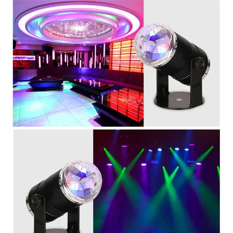 3Wミニ回転マジックボールLEDステージライト EUプラグ、EUプラグ