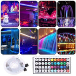 ベアボード 2835 SMD RGB LEDロープライト、60灯/m、長さ：5m、12V 2A 100-240V、44キーリモコン付き、2835 SMD RGB LED、5m、44キーリモコン付き