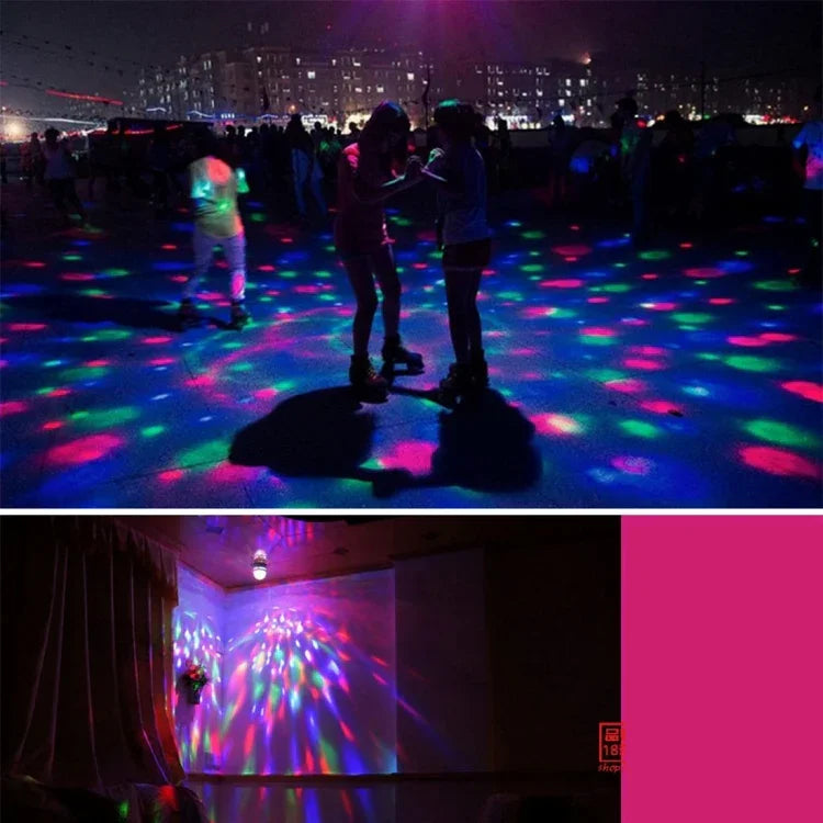 LEDフルカラーフルオートローテーティングランプ 家庭用パーティー/KTV/バー/ホテル/DJ用、AC 85-260V