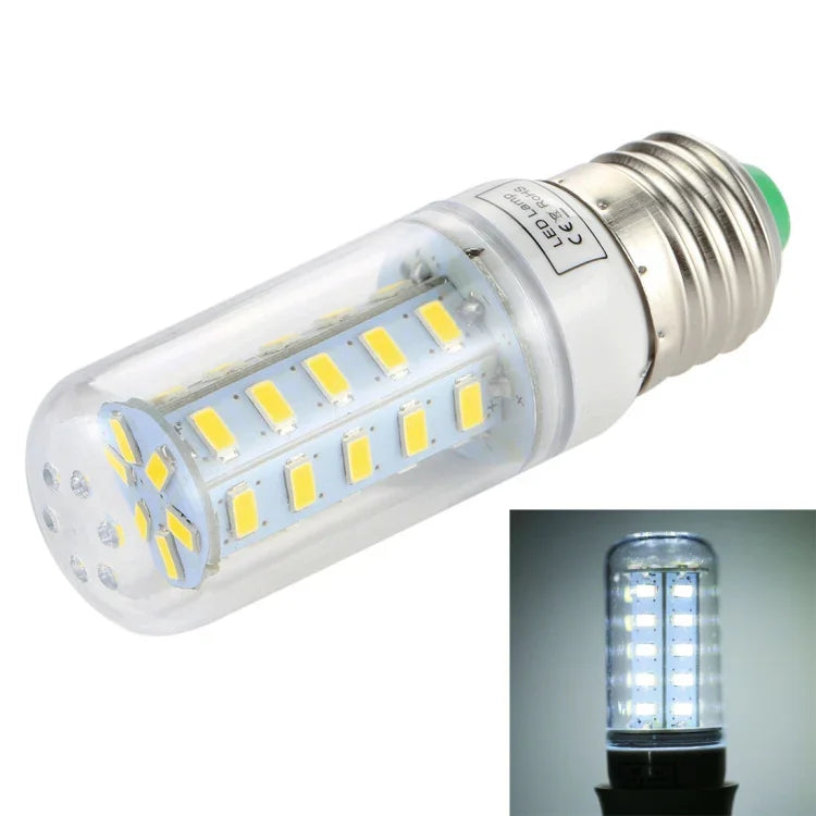 SMD 5730 省エネ電球、DC 12-30V、E27 36 LED 白色光、E27 36 LED 暖白色光