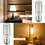 SMD 5730 省エネ電球、DC 12-30V、E27 36 LED 白色光、E27 36 LED 暖白色光