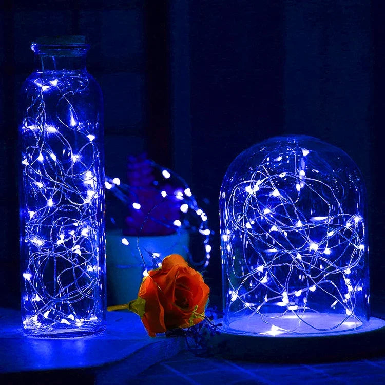20個のLED SMD 0603 IP65防水 CR2032ボタン電池、2mブルーライト、2mグリーンライト、2mレッドライト