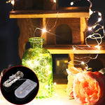 20個のLED SMD 0603 IP65防水 CR2032ボタン電池、2mブルーライト、2mグリーンライト、2mレッドライト