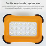 50W 32個LED ソーラー ポータブルキャンプライト 磁気照明 緊急ライト 明るさ4段階＆パワーバンク＆バッテリーインジケーター付き