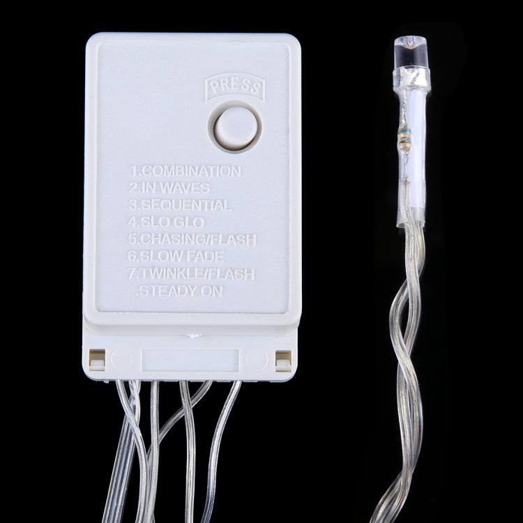 96個のLEDリトルアイスバーズストリング エンドジョイント＆多機能コントローラー付き、米国プラグ、AC 110V、3.5m暖白色米国プラグ、3.5mブルーライト米国プラグ、3.5mカラフルライト米国プラグ、3.5mパープルライト米国プラグ、3.5mホワイトライト米国プラグ