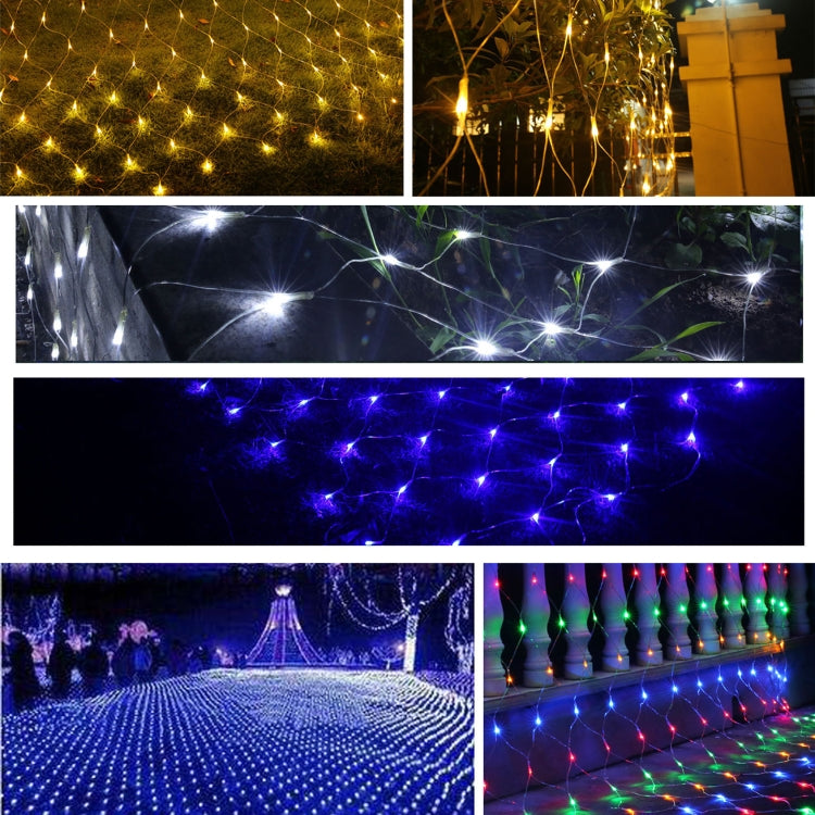 200 LED 格子状ストリングライト エンドジョイント＆多機能コントローラー付き、暖白色 EUプラグ、青色光 EUプラグ、カラフル光 EUプラグ、紫色光 EUプラグ、白色光 EUプラグ