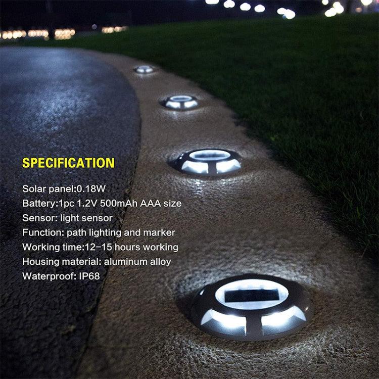 LED ソーラー電源埋め込み地面ランプ IP68防水 屋外ガーデン芝生ランプ