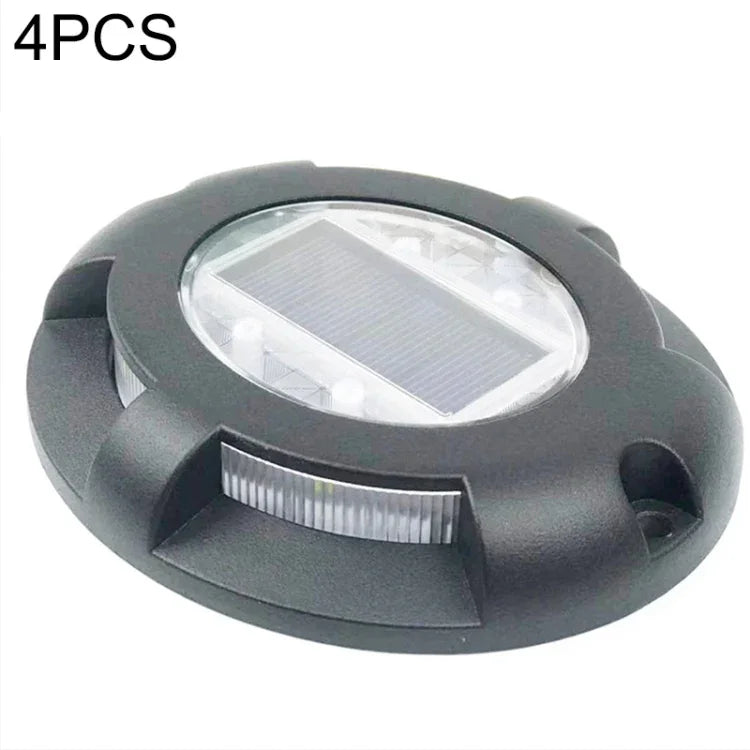 4個セット LED ソーラー電源埋め込み地面ランプ IP68防水 屋外ガーデン芝生ランプ