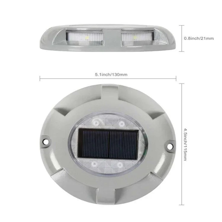 4個セット LED ソーラー電源埋め込み地面ランプ IP68防水 屋外ガーデン芝生ランプ