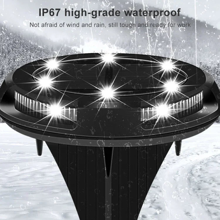 10LED ソーラー屋外ガーデン防水埋め込みライト、10LED
