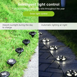 10LED ソーラー屋外ガーデン防水埋め込みライト、10LED