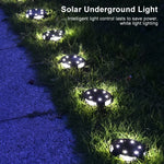 10LED ソーラー屋外ガーデン防水埋め込みライト、10LED