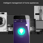 10A 丸型 WiFi 2.4GHz ミニプラグ APPリモートコントロール タイミングスマートソケット Alexa & Google Home対応 カラフルブリージングライト AC 100-240V USプラグ