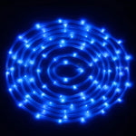 防水ソーラーパネル 50 LED、5m 50LED 青色ライト、5m 50LED 白色ライト、5m 50LED 暖色ライト