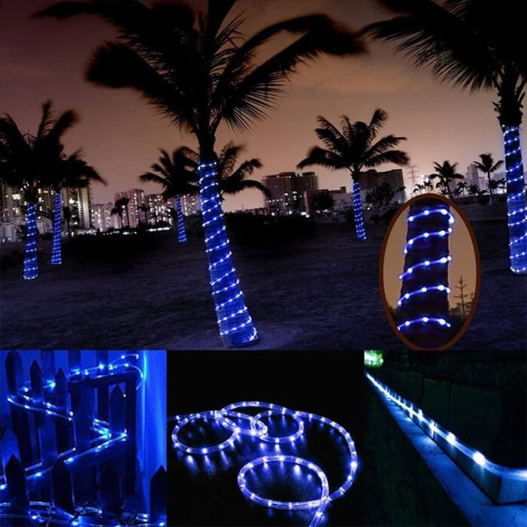 防水ソーラーパネル 50 LED、5m 50LED 青色ライト、5m 50LED 白色ライト、5m 50LED 暖色ライト