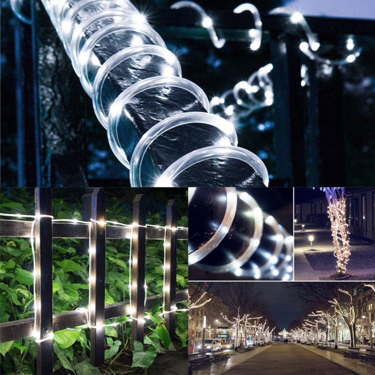 防水ソーラーパネル 50 LED、5m 50LED 青色ライト、5m 50LED 白色ライト、5m 50LED 暖色ライト