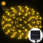 防水ソーラーパネル 50 LED、5m 50LED 青色ライト、5m 50LED 白色ライト、5m 50LED 暖色ライト