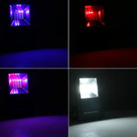 24LED SMD5730 2400LM 6000-6500K 赤青ライト点滅警告灯 ホルダー付きポータブル、30W/2400LM 6000-6500K