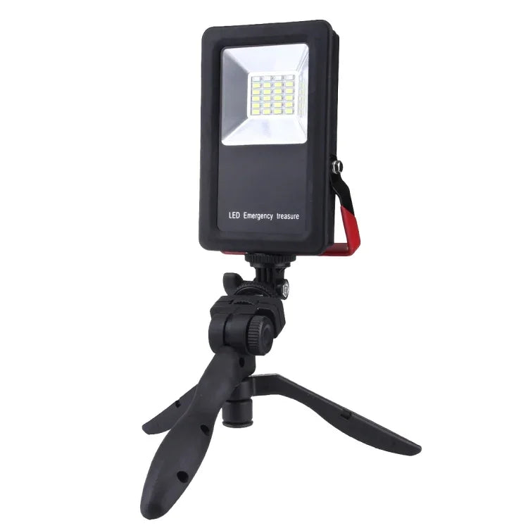 24LED SMD5730 2400LM 6000-6500K 赤青ライト点滅警告灯 ホルダー付きポータブル、30W/2400LM 6000-6500K
