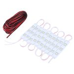 30 LED 5630 SMD LEDモジュール 白色ライト 防水装飾ライト、5mケーブル長、DC 12V、30 LED 5630 SMD