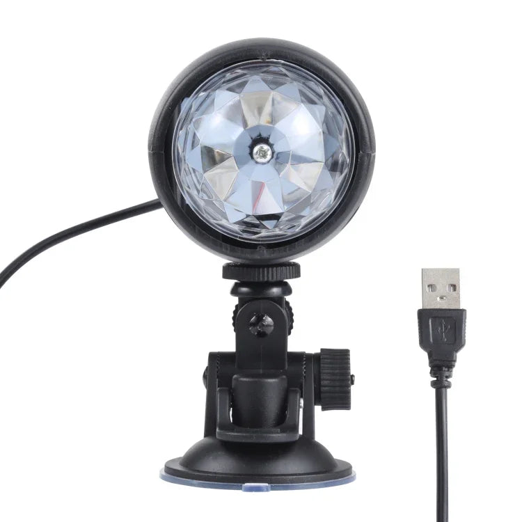3W USB カラフル回転ステージLEDランプ
