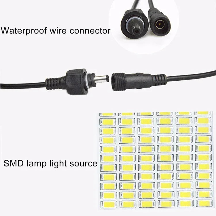 10W 100灯IP67防水ソーラー電源投光器リモコン付き、10W