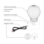 7 Color Discoloration Creative Visual Stereo Lamp Desk Lamp Night Light, Leopard Style