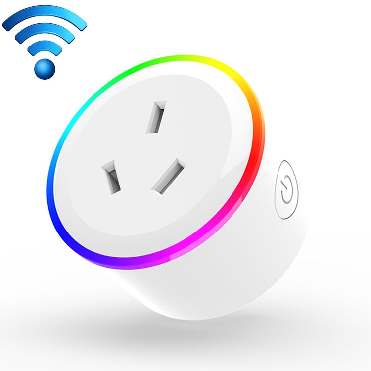 10A RGBシーンライトWiFiリモコンスマートソケット、Alexa・Google Home・IFTTT対応、AC 100-240V、AUプラグ、XS-A17
